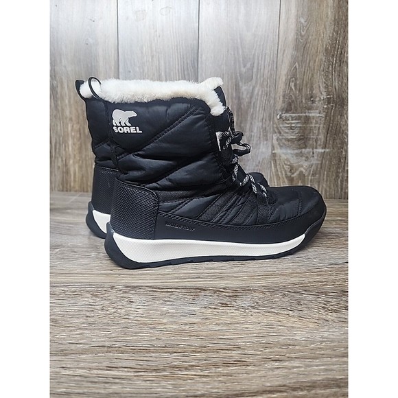 Sorel Kids Black and White Boots - Picture 3 of 12